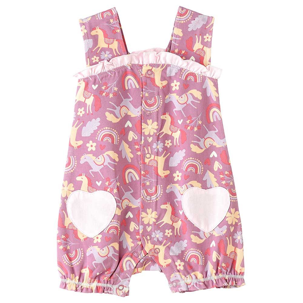 Elegant Kids - Sunny Day Sunshine Girl's Comfy Cotton Romper - Pink