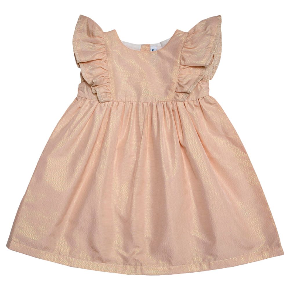 Jules & Juliette - Emilie Baby Dress - Gold Pink