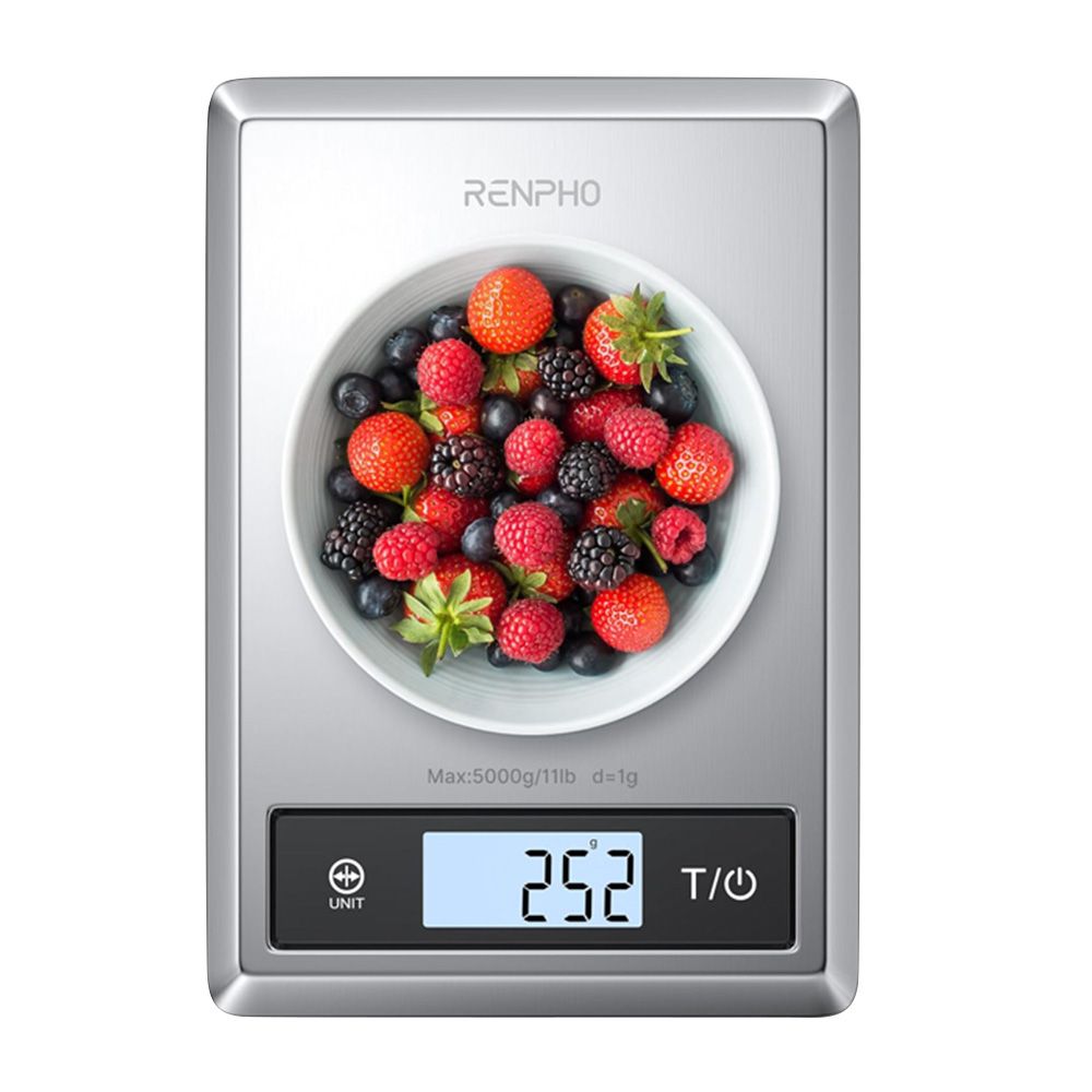 Renpho - Smart Food Digital Kitchen Scale - Silver