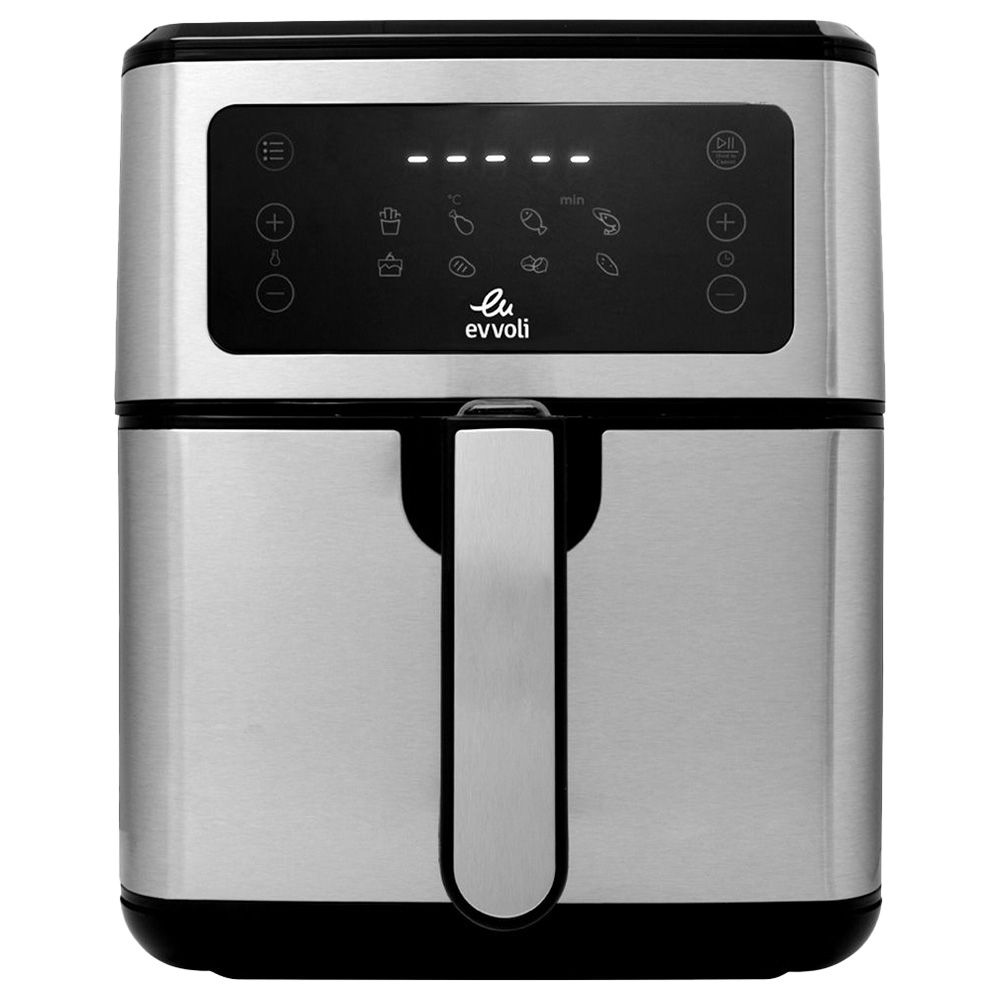 Evvoli - Digital Control Panel Air Fryer - Black - 5.5 L - 1700 W