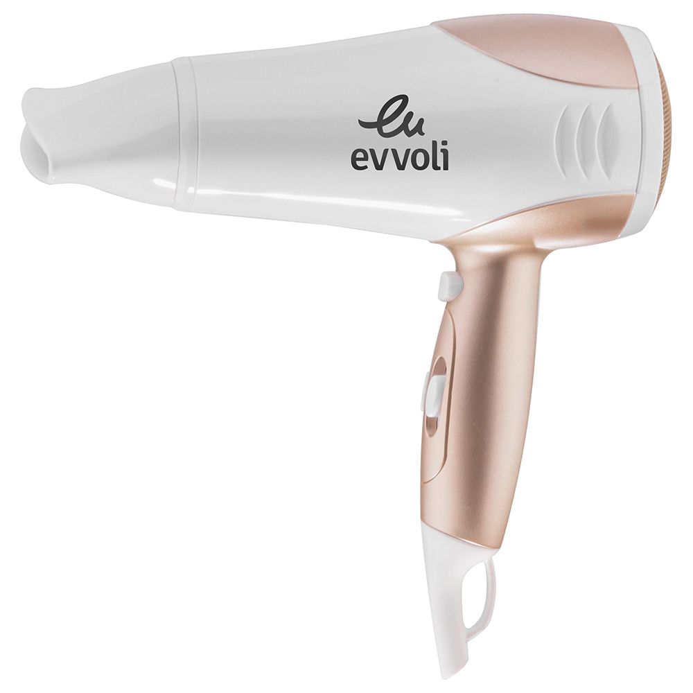 Evvoli - 2-Speeds Hair Dryer - White - 2200 W