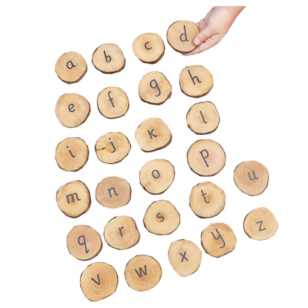 TTS - Mini Wooden Alphabet Discs - 26pcs