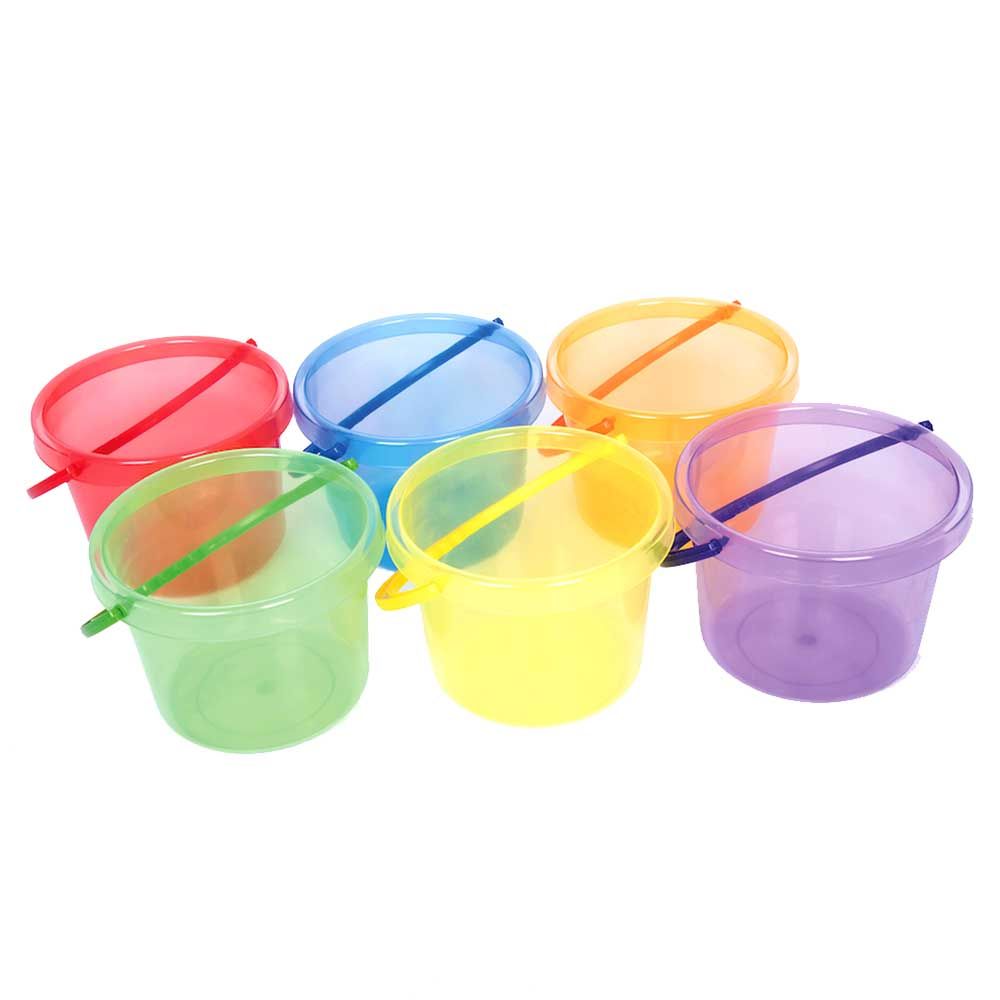 TTS - Translucent Colour Bucket Set - 6pcs