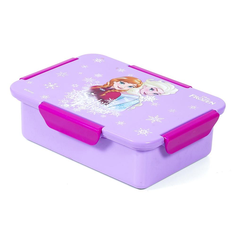 Eazy Kids - Disney Frozen Princess Bento Lunch Box - Purple - 4 Compartments - 850ml