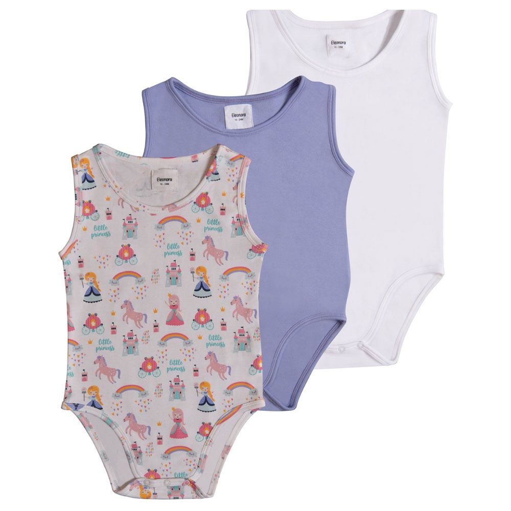 Eleonora Baby Wear - 3-pc-Set - Sleeveless Organic Bodysuits