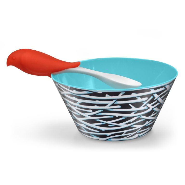 Fred Bird Feed - Bowl And Spoon