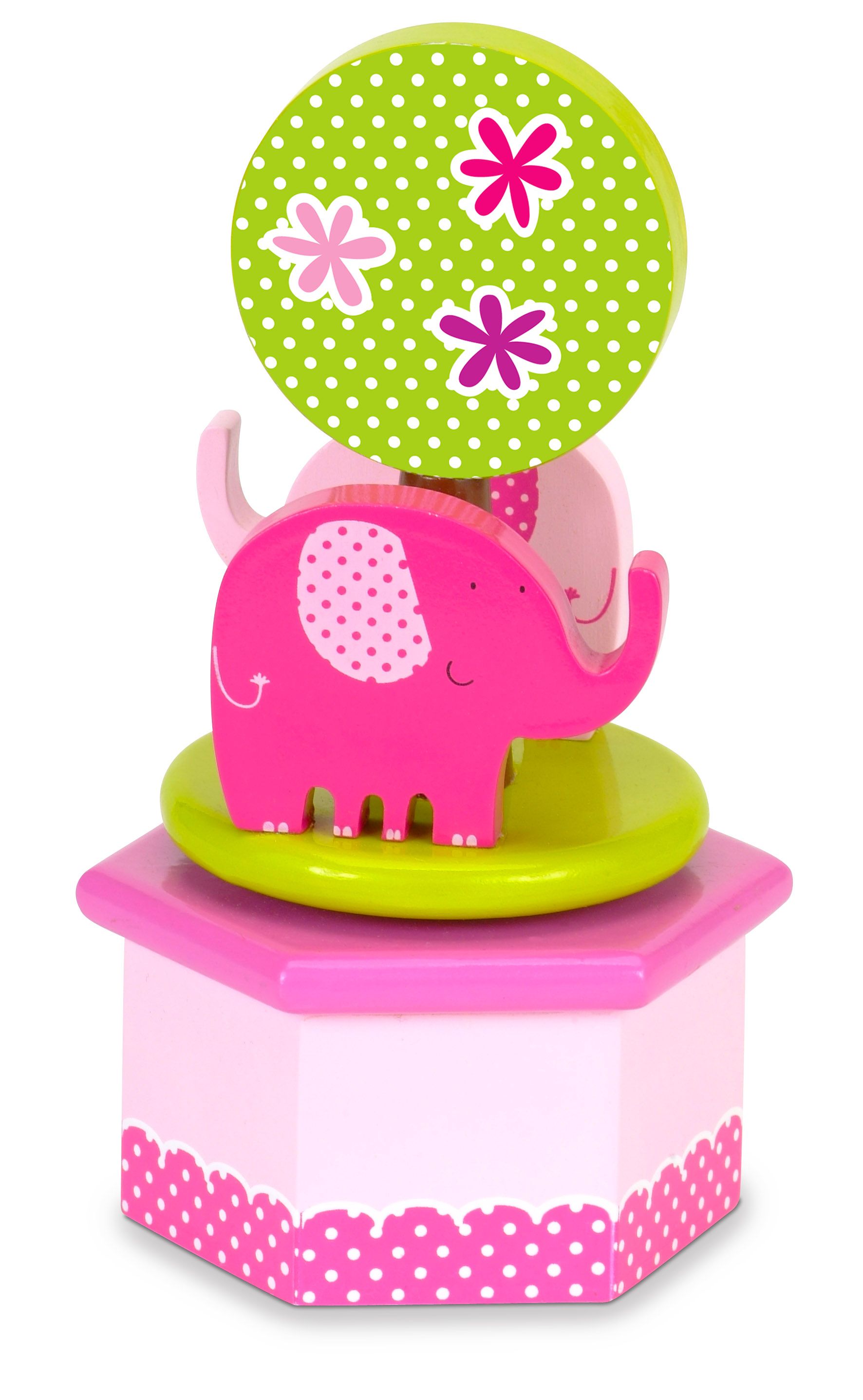 Fiesta Crafts - Pink Elephants Music Box