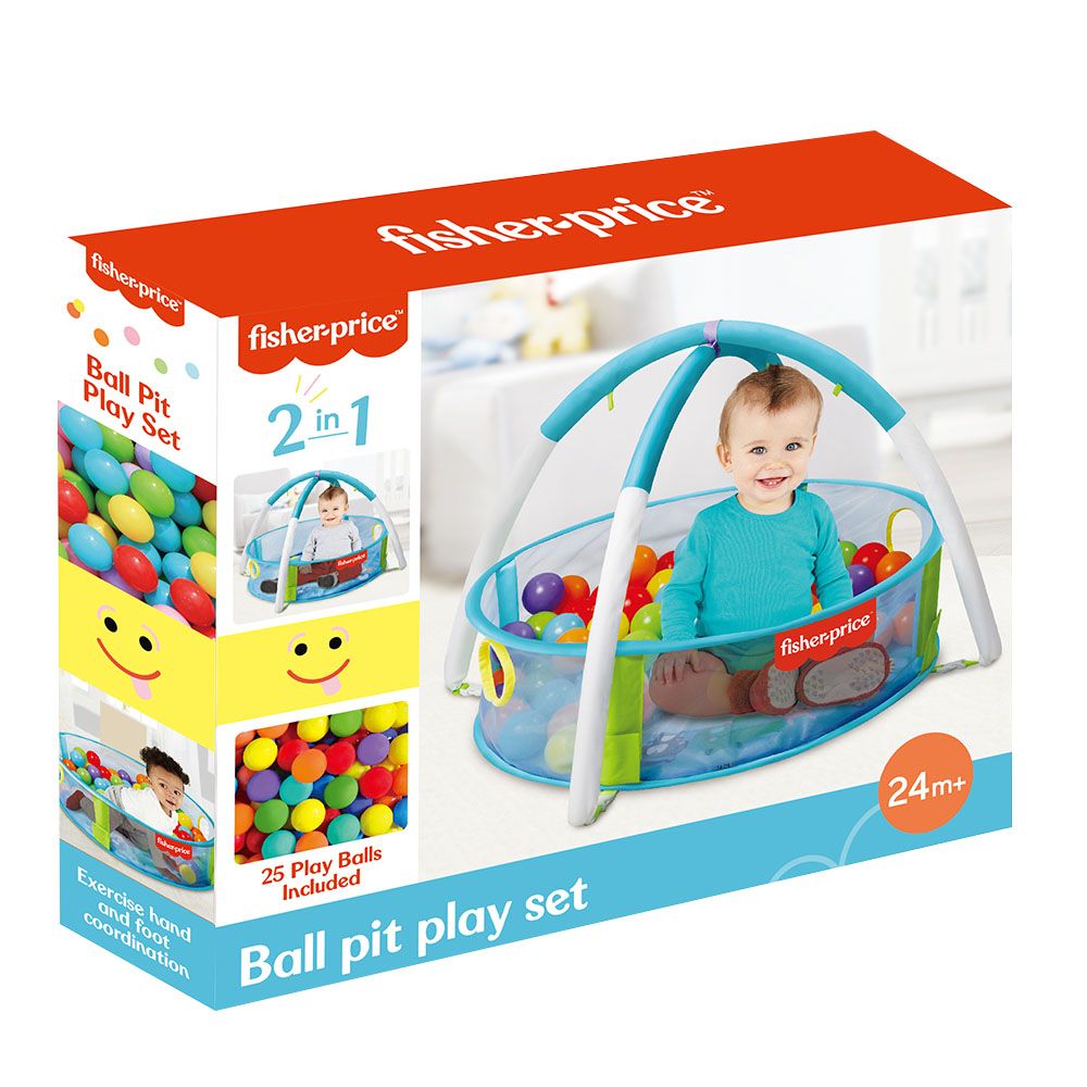 Fisher Price - 2-In-1 Baby Ball Pit With 25 Balls