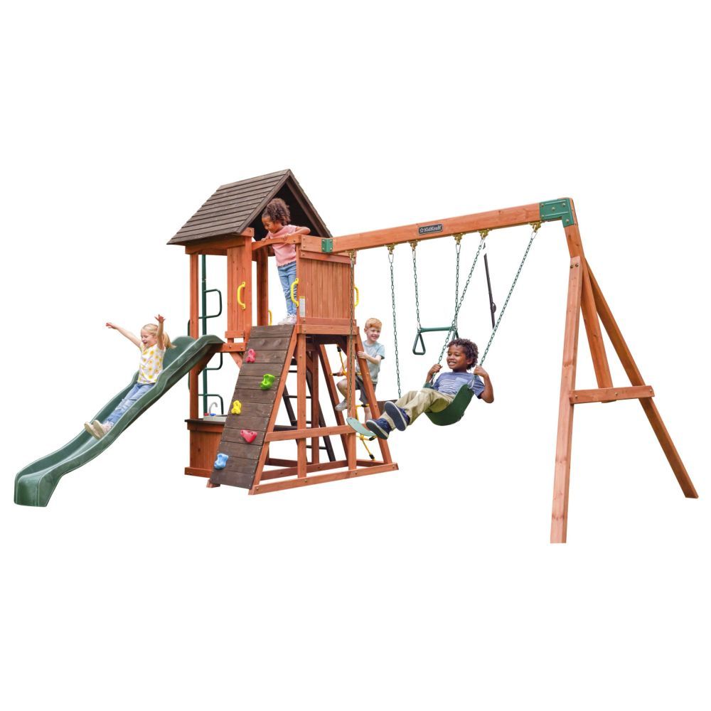 Kidkraft - Raptor Trail Wooden Swing Set