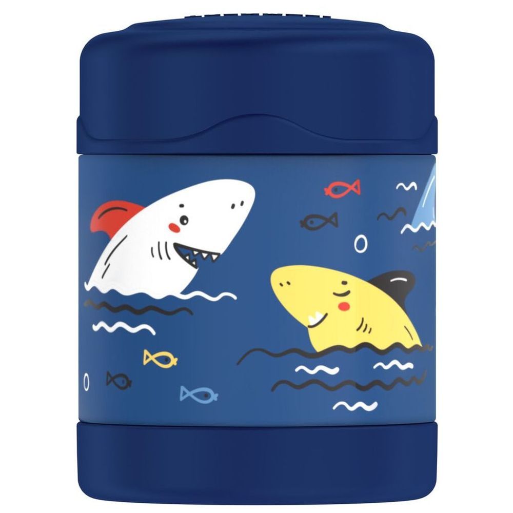 Thermos - Kids Funtainer Stainless Steel Food Jar - Sharks - 290 ml