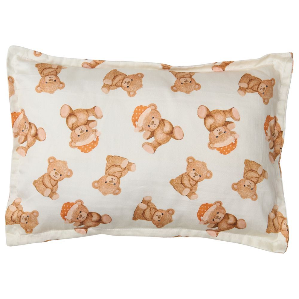 Fancy Fluff - Organic Baby Pillow - Cuddle Bear