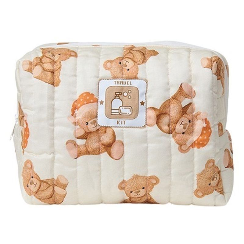 Fancy Fluff - Organic Baby Travel Pouch - Cuddle Bear