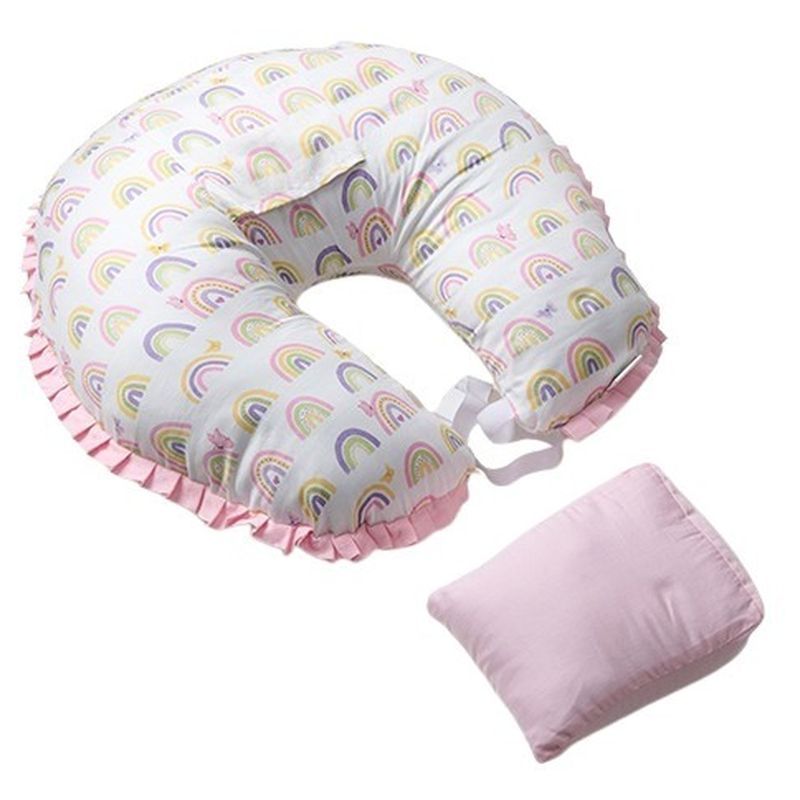 Fancy Fluff - Feeding & Support Pillow Set - Rainbow Dreams - 2 Pcs