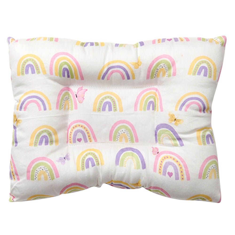 Fancy Fluff - Organic Baby Head Nest Pillow - Rainbow Dreams