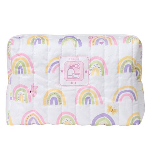 Fancy Fluff - Organic Baby Travel Pouch - Rainbow Dreams