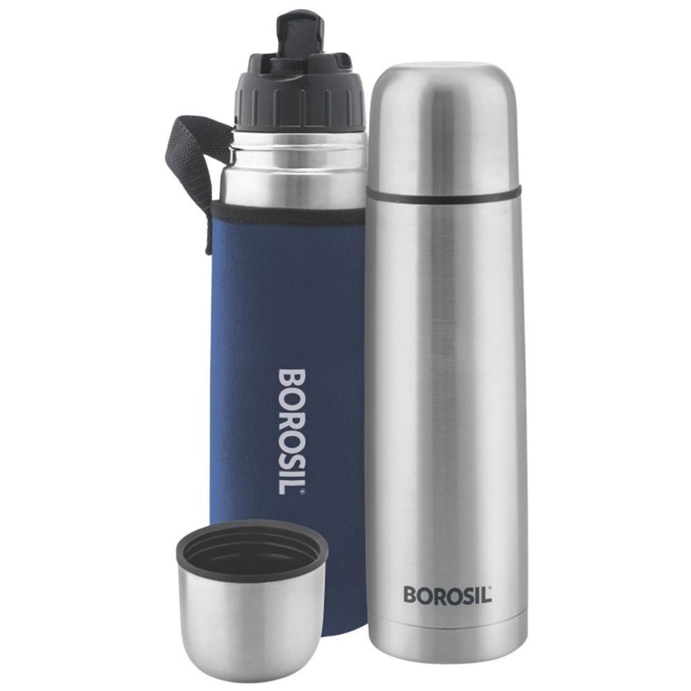 Borosil - Vacuum Insulated Thermo Flask With Carry Jacket - 750 ml