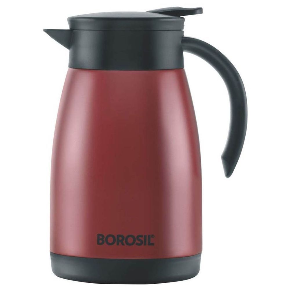 Borosil - Vacuum Insulated Stainless Steel Teapot - Red - 750 ml