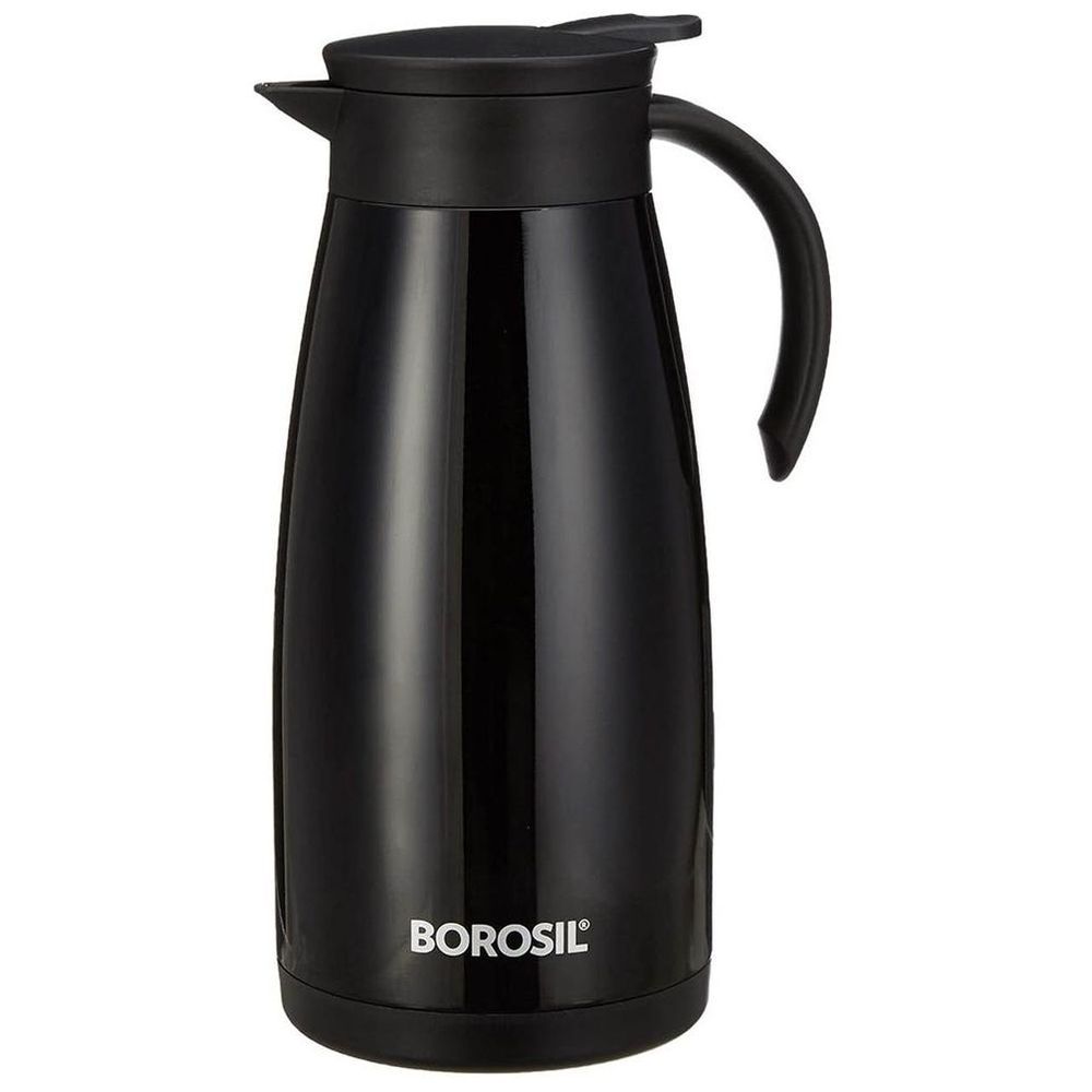 Borosil - Vacuum Insulated Stainless Steel Teapot - Black - 1 Ltr