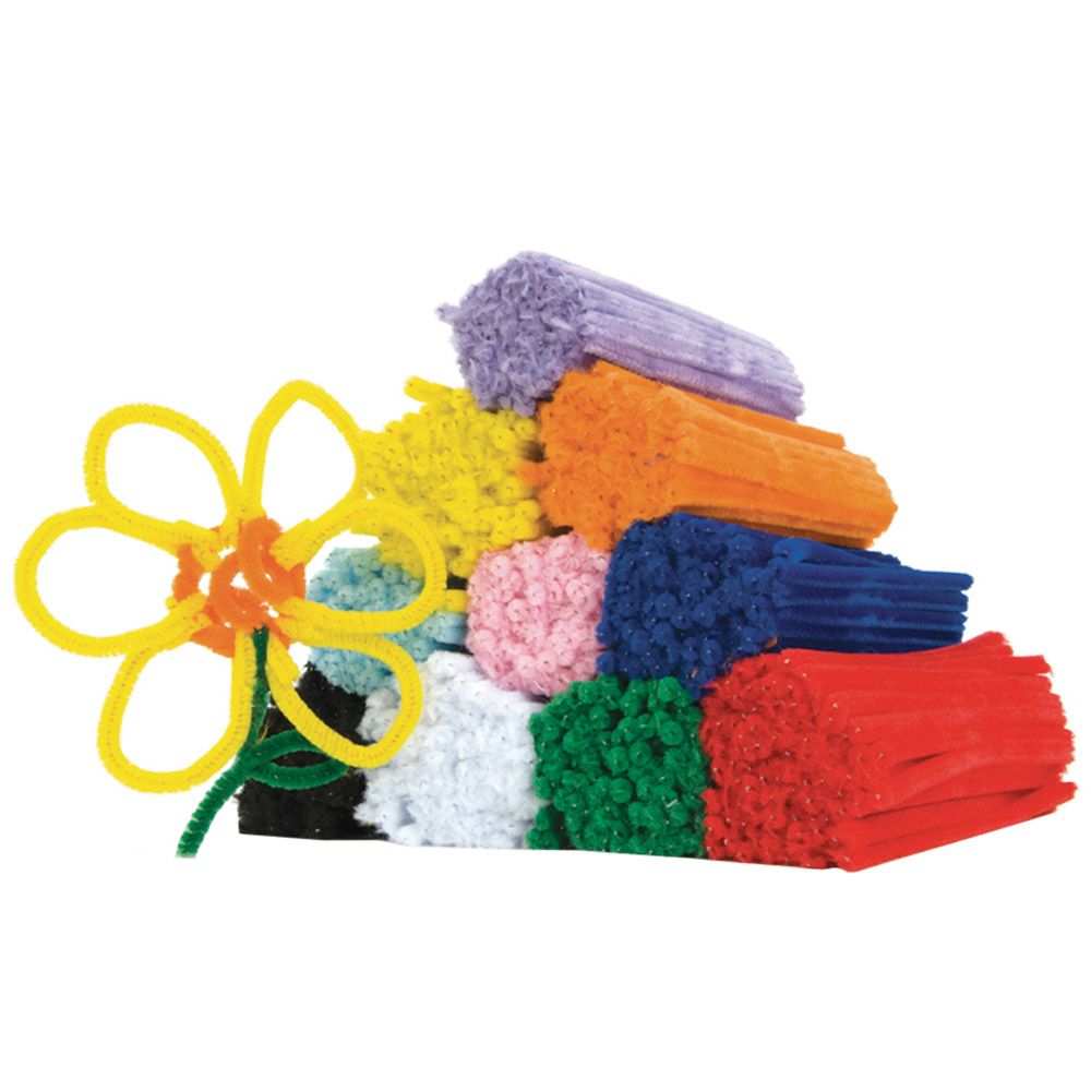 TTS - Mini Chenille Pipe Cleaners - 15 cm - 1000pcs - Style May Vary