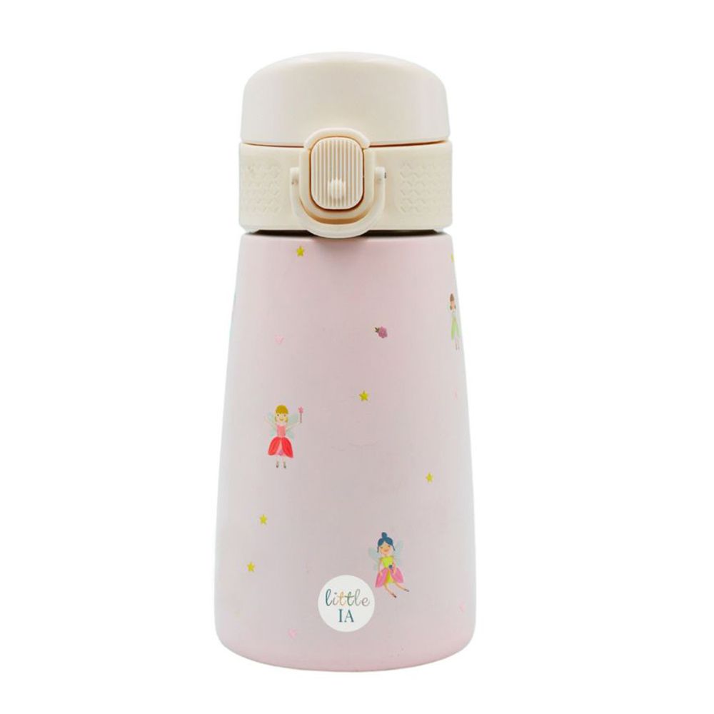 Little IA - Personalized Magical Fairy Stainless Steel Water Bottle - Pink - 350 ml