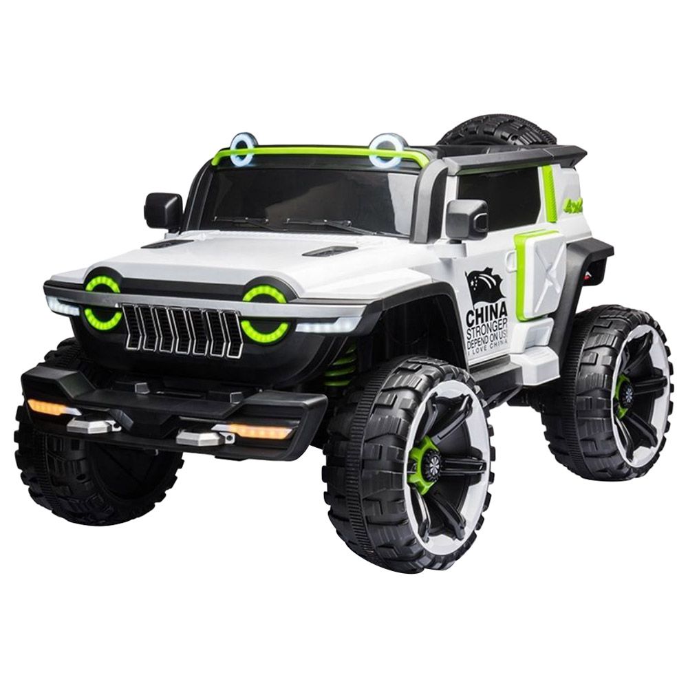 Factual Toys - Kids Ride-On Super Jeep - 12V - White