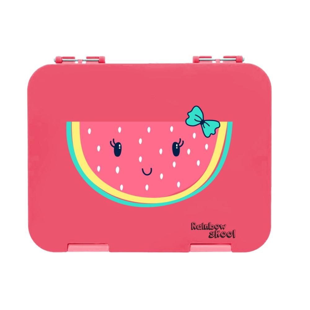 Rainbow Skool - 4-6 Compartment Lunch Box - Watermelon - Pink