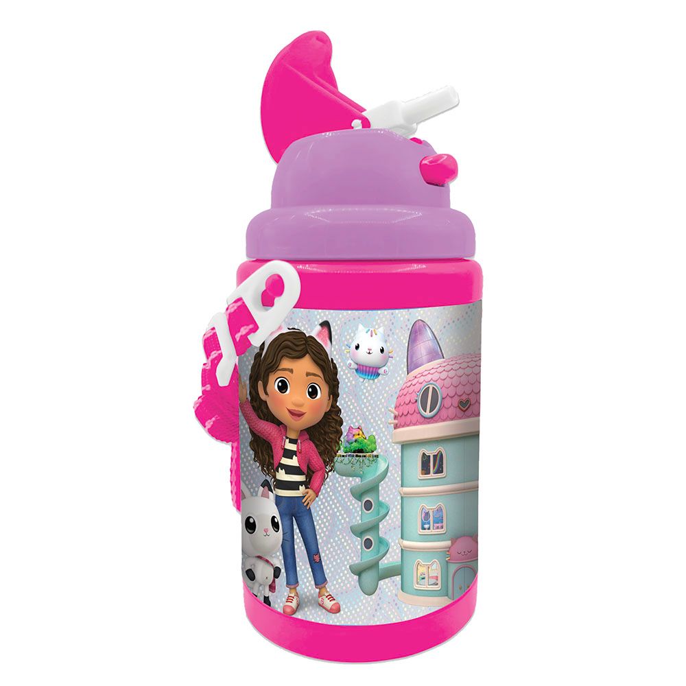 Gabby's Doll House - Water Bottle With Strap - 460 ml