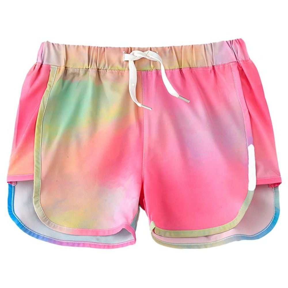 Jelliene - Girl's Tie-Dye Mutlicolored Shorts_8-9Y