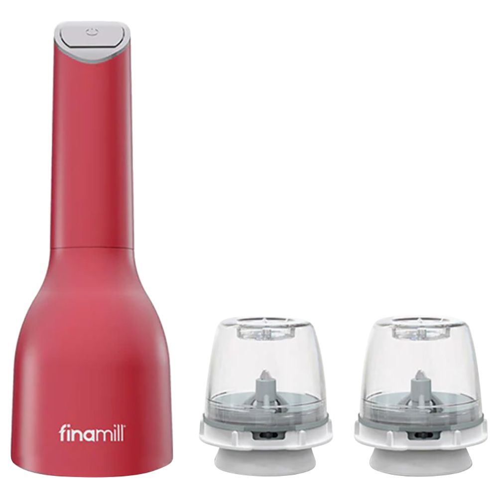 Finamill - Battery Operated Spice Grinder w/ Two Pods - Sangria