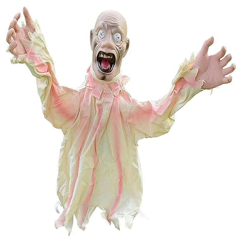 Brain Giggles - Halloween Scary Skeleton Outdoor Decoration - White