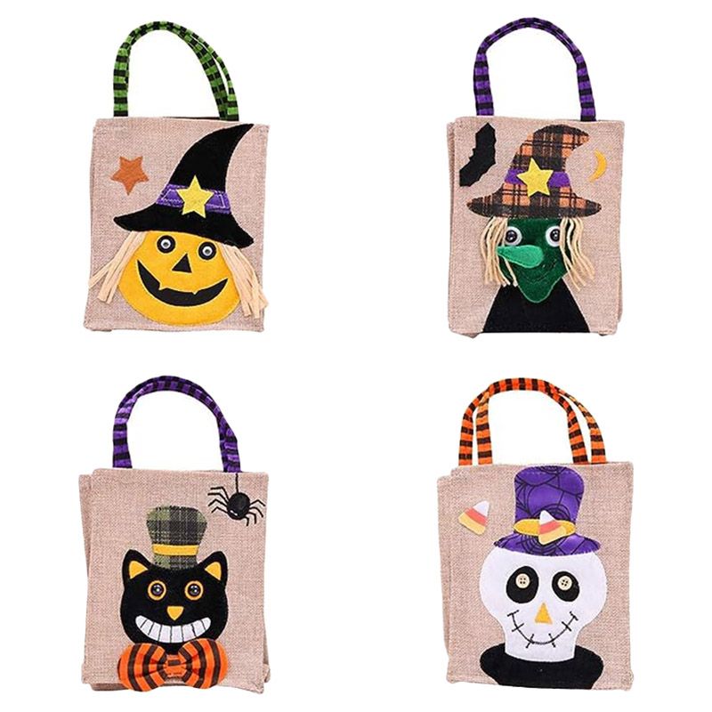 Brain Giggles - Halloween Trick Or Treat Candy Bag - 4pcs