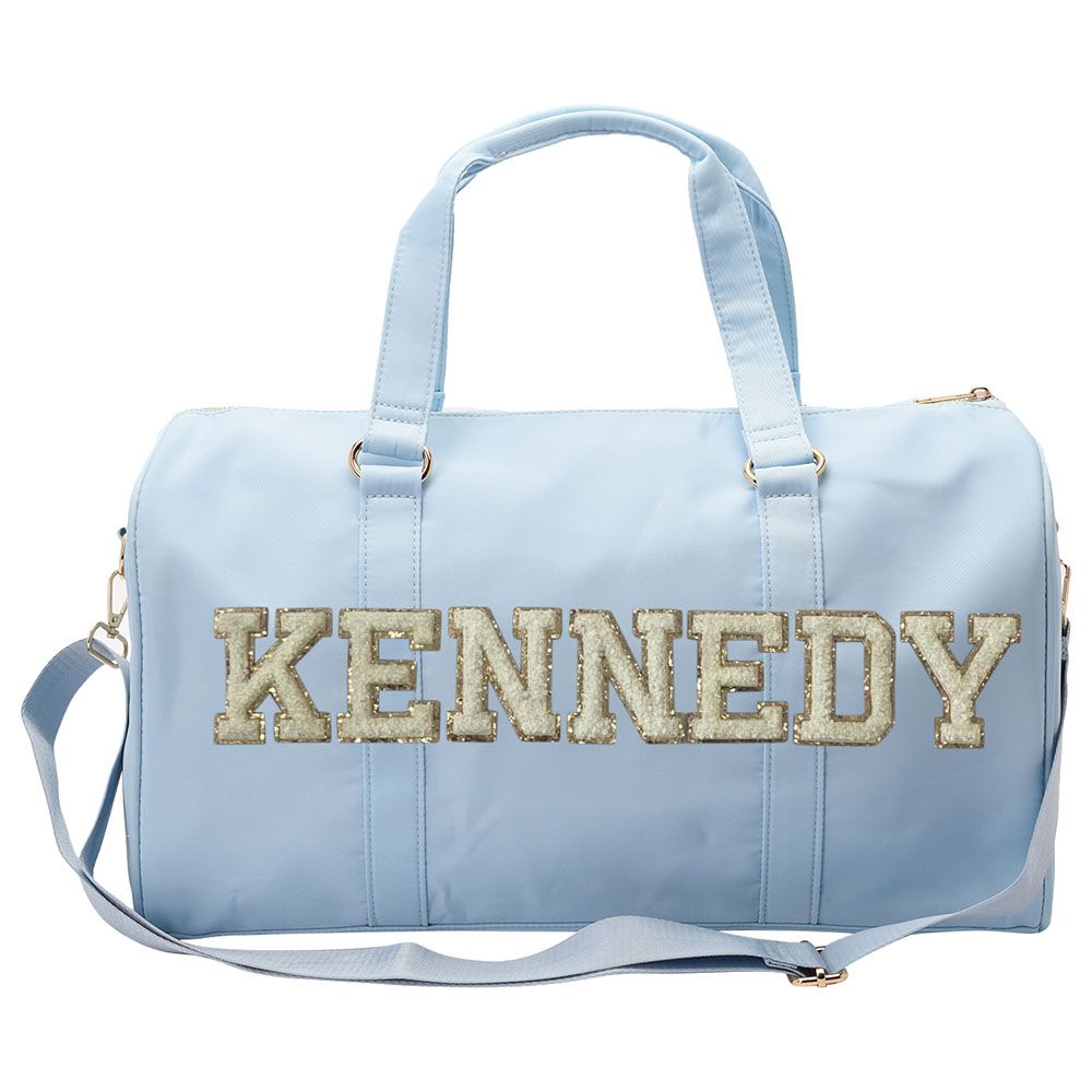 The Happy Tribe - Personalized Gym Bag - Baby Blue 