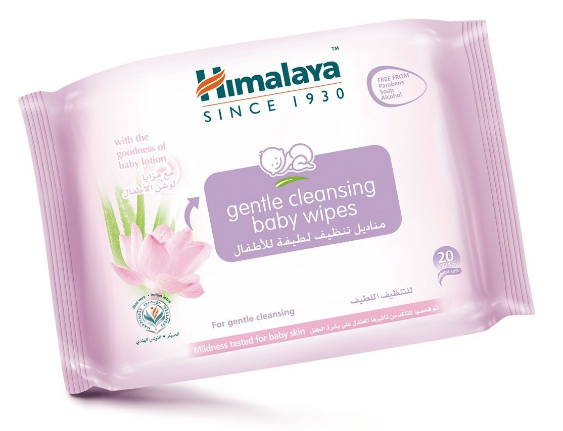 Himalaya Herbals - Gentle Baby Wipes - 20 Wipes