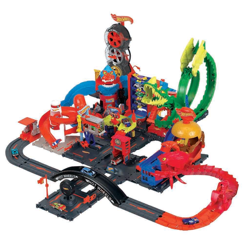 Hot Wheels - City Downtown Car Wash Speed Clean Playset