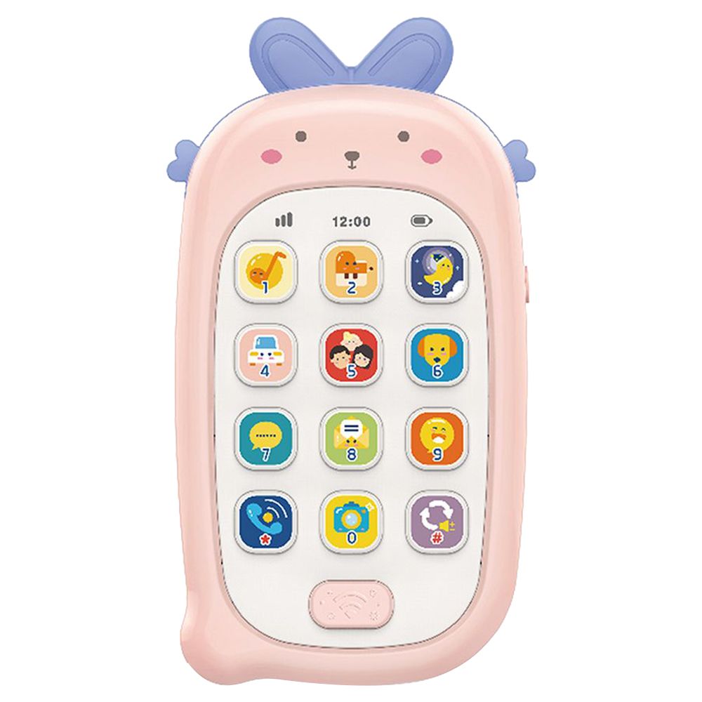 Huanger - Kid's Musical Fun Animal Mobile Phone - Bunny - Pink