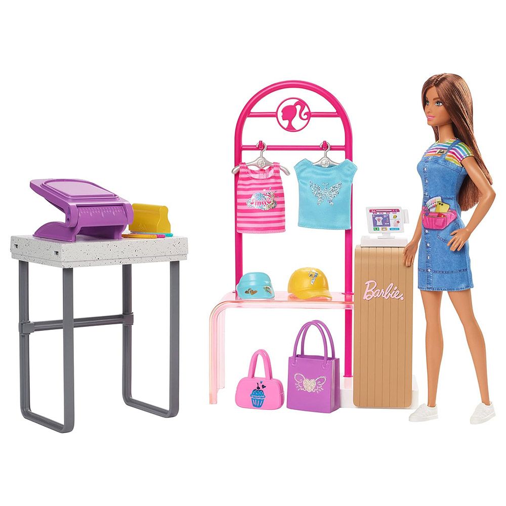 Mattel Games - Barbie Doll Make & Sell Boutique Playset - 150pcs