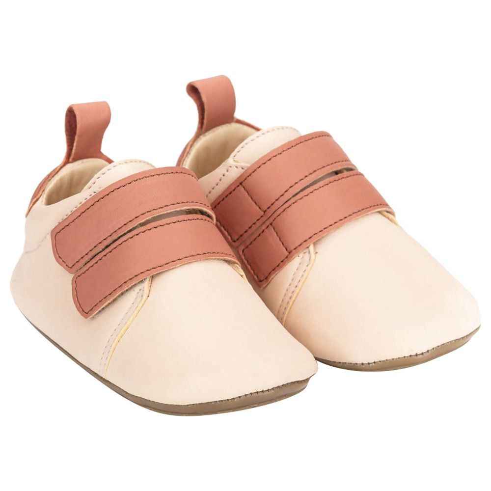 Hob - Zayn Soft Sole Low Top Sneakers - Pale Pink/Terracotta