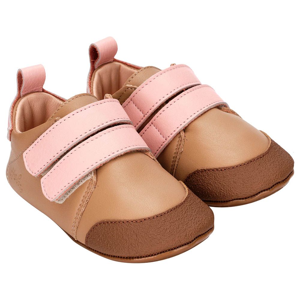 Hob - Zayn Soft Sole Low Top Sneakers - Tan/Pink