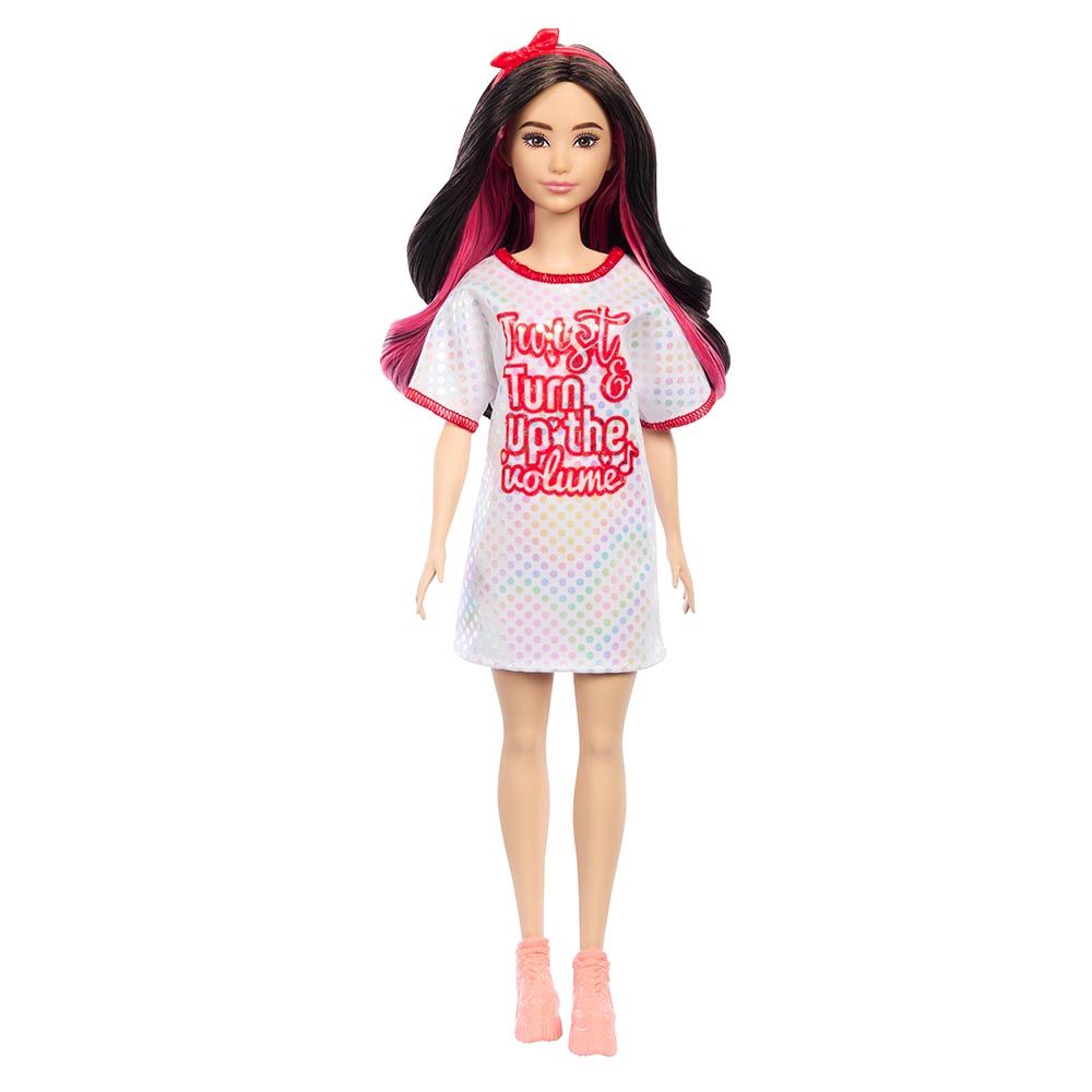 Barbie - Fashionistas Doll - Red Mesh Dress