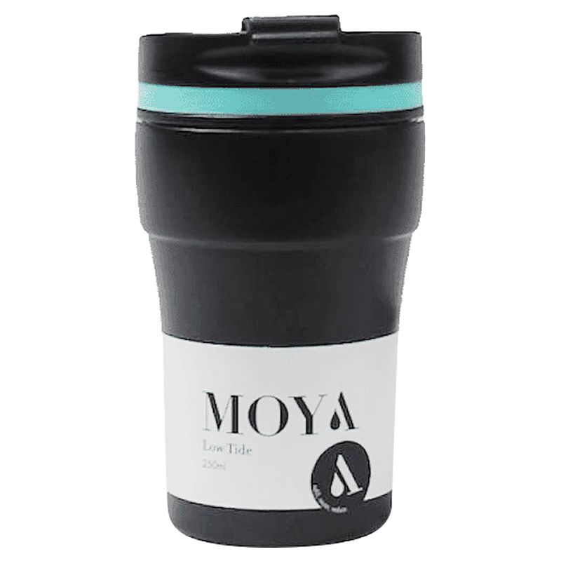 Moya - Low Tide Travel Coffee Mug - 250ml - Blue/Black