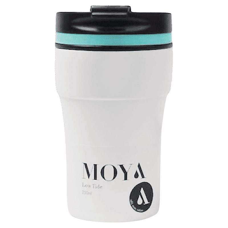 Moya - Low Tide Travel Coffee Mug - 250ml - Blue/White