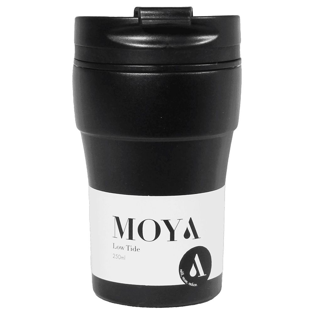 Moya - Low Tide Travel Coffee Mug - 250ml - Black/Black