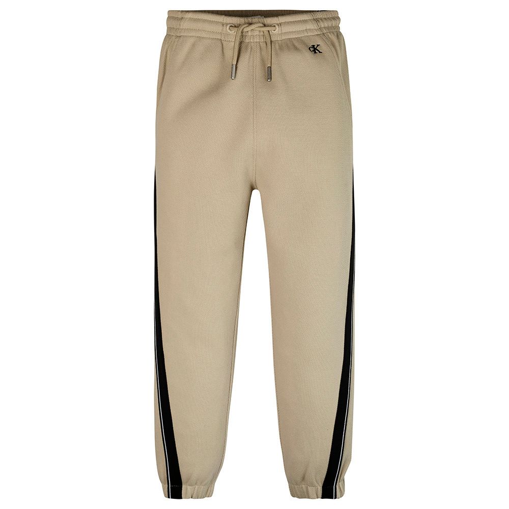 Calvin Klein - Pique Interlock Tape Jogger - Plaza Taupe