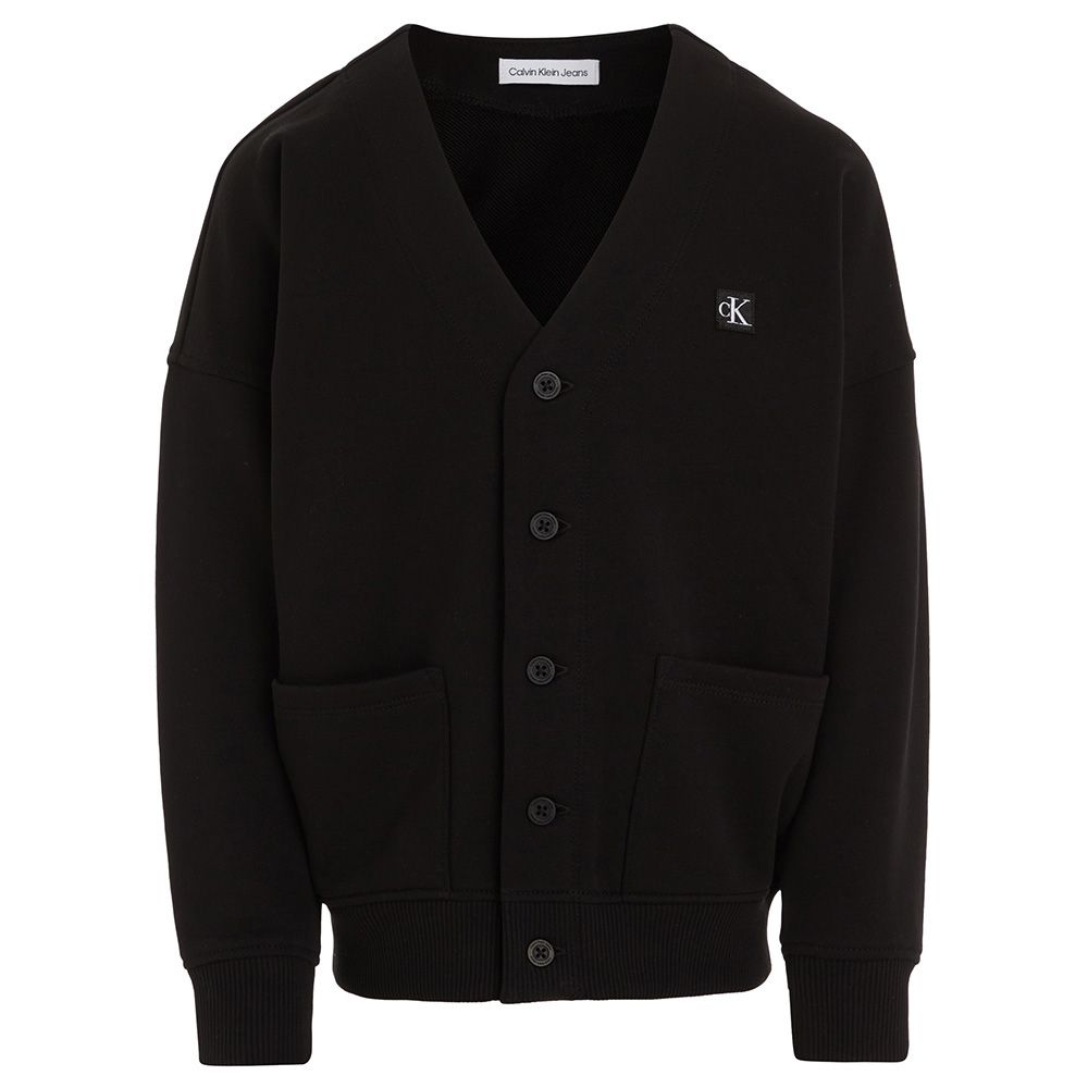 Calvin Klein - Relaxed Terry Cardigan - Black