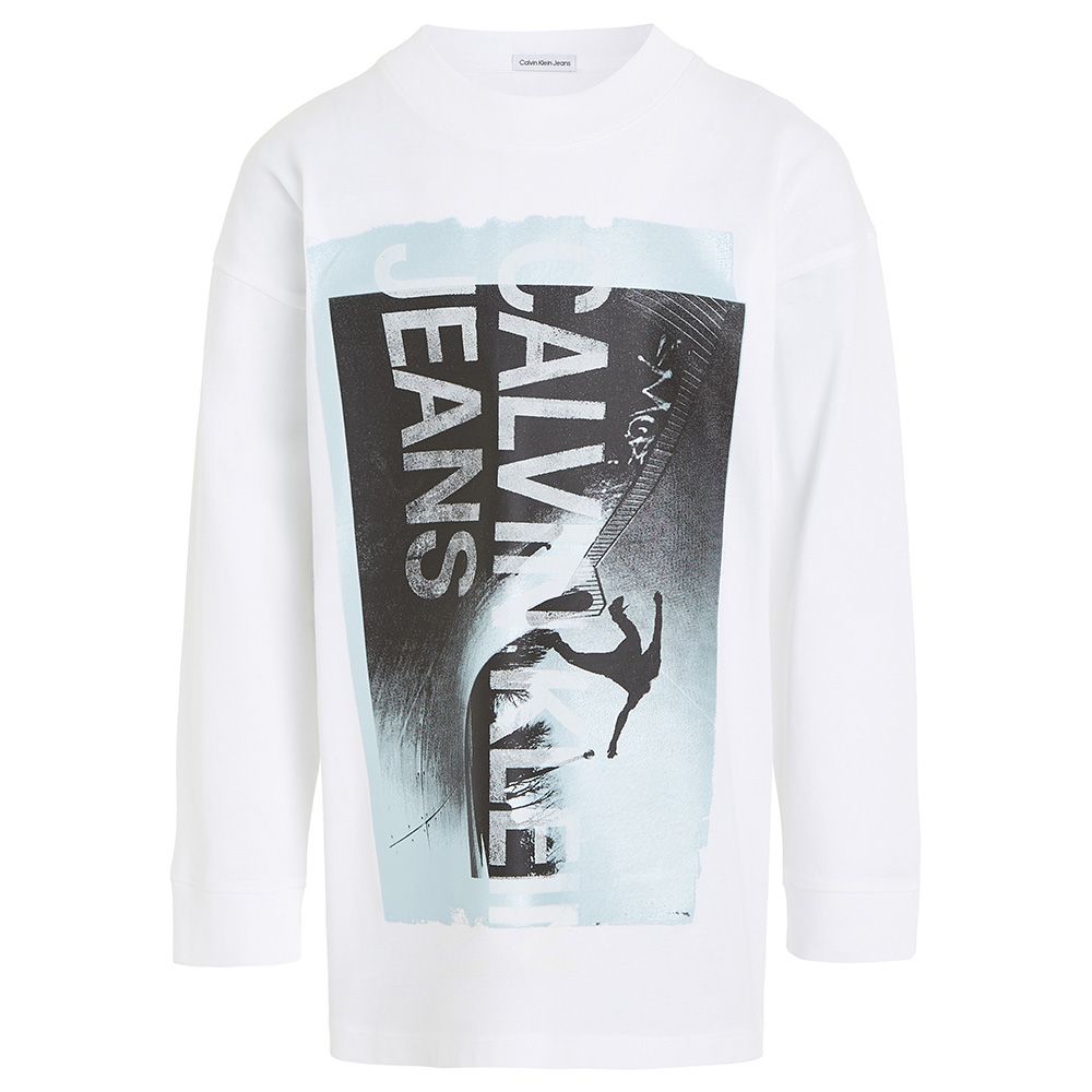 Calvin Klein - Jersey Photograph Long Sleeve T-Shirt - White