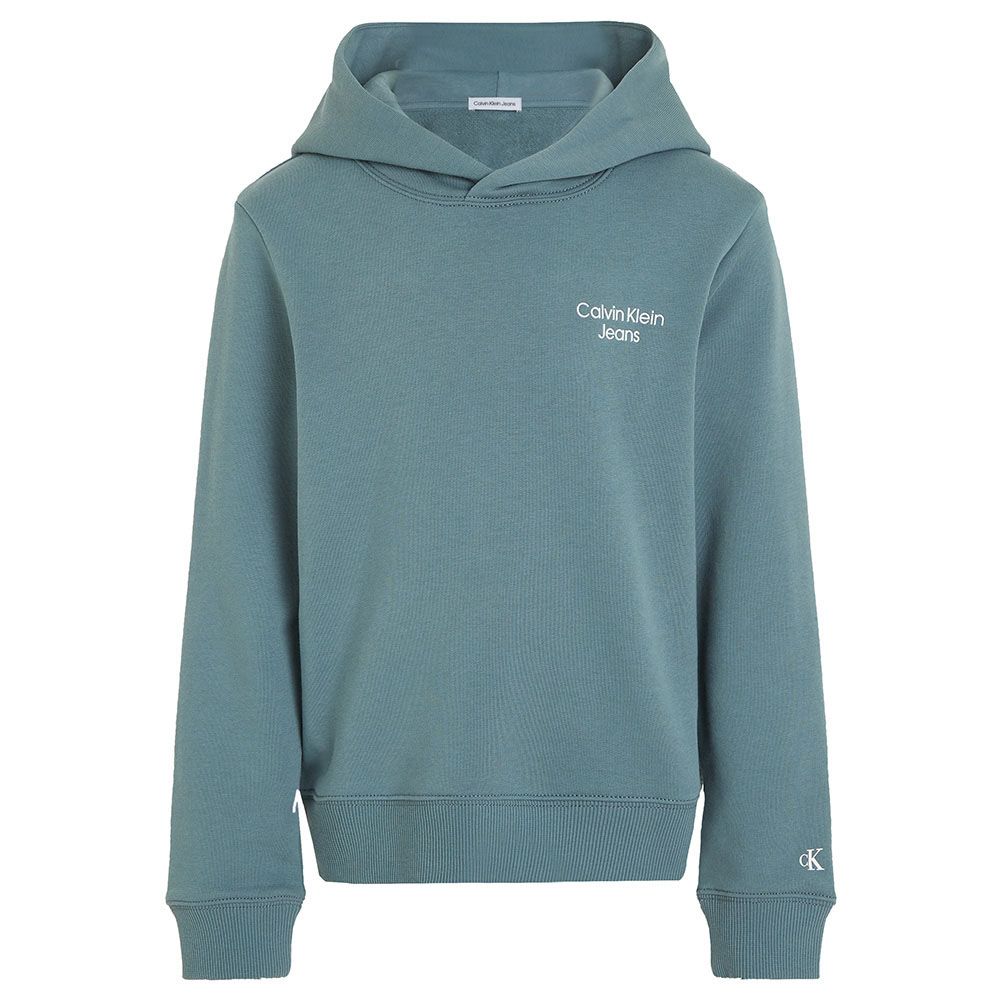 Calvin Klein - CKJ Stack Logo Hoodie - Blue