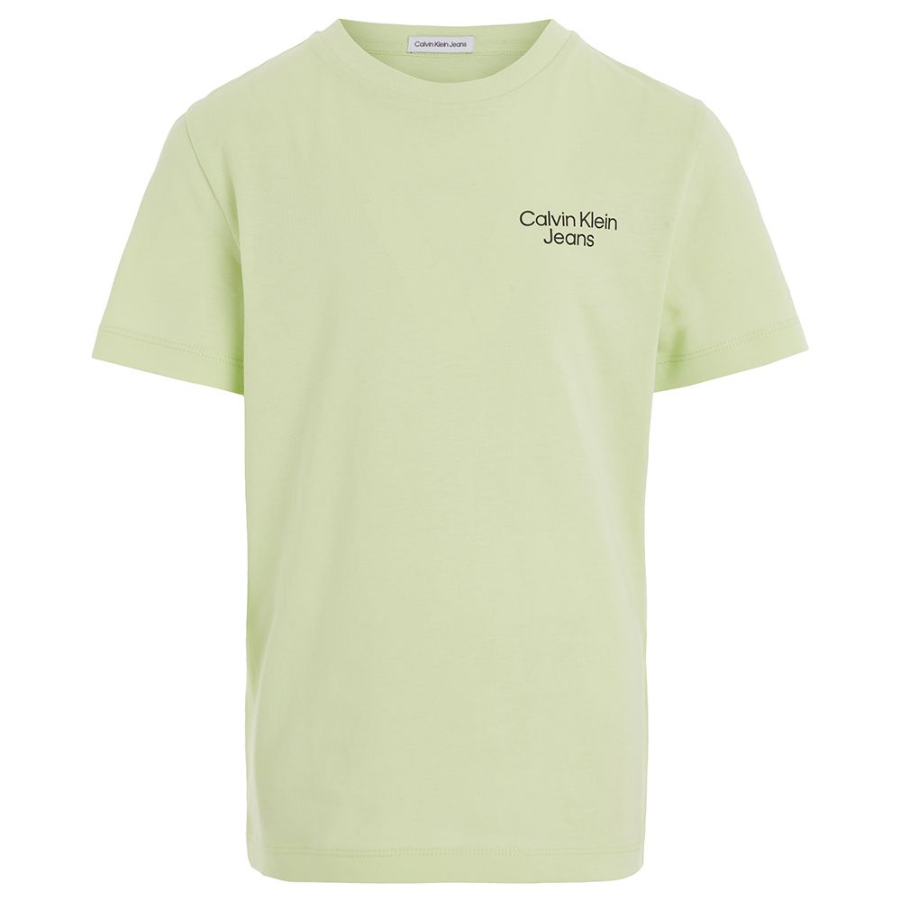 Calvin Klein - CKJ Stack Logo T-Shirt - Green