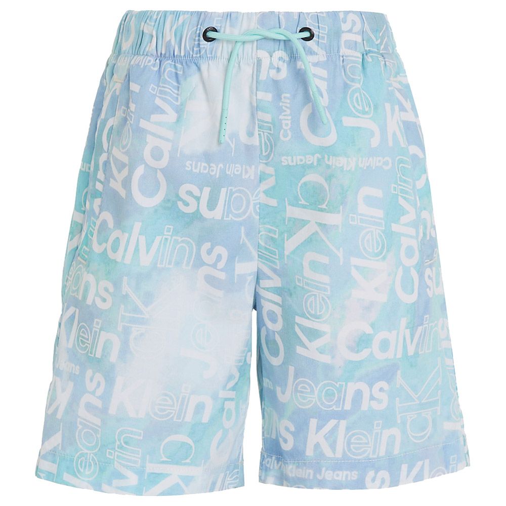 Calvin Klein - Serenity Aop Relaxed Shorts - Blue