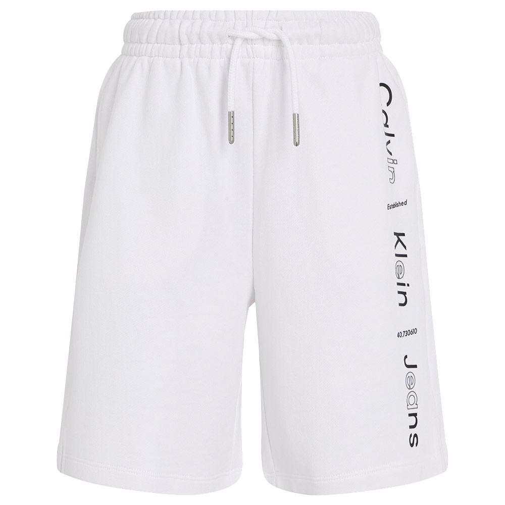 Calvin Klein - Logo Relaxed Shorts - White