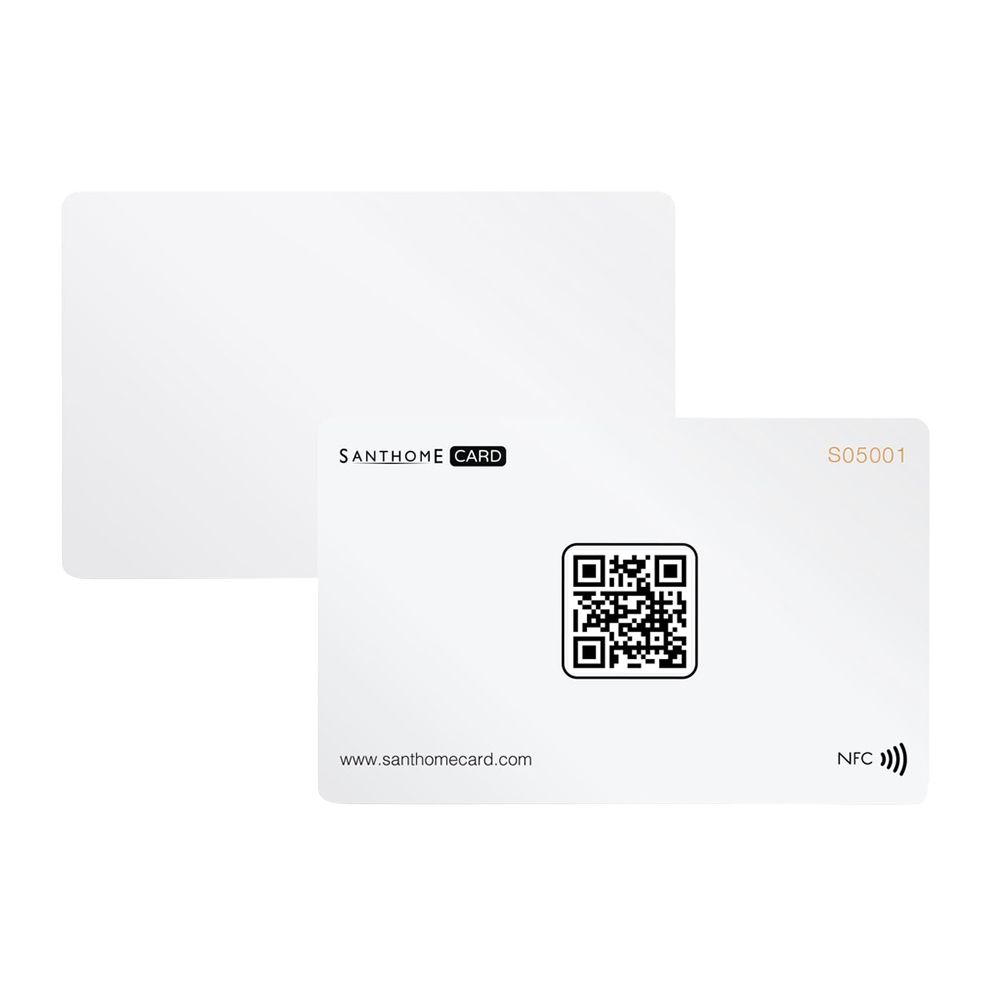 Santhome - Digital Business NFC Card - White